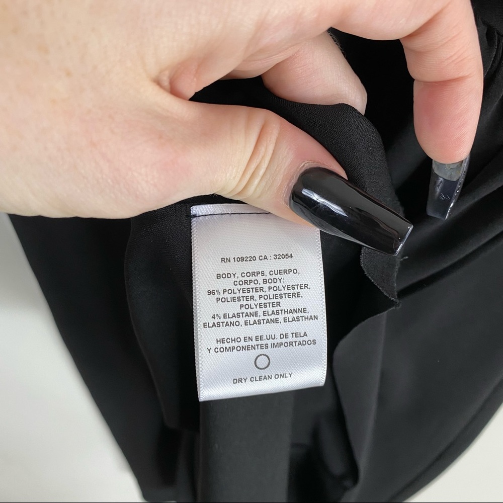 Velvet by Graham and Spencer X Anthropologie Caterina Black Faux Wrap Dress XS - Picture 11 of 12